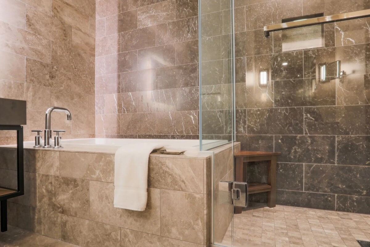 Walk In Shower Tub Combo